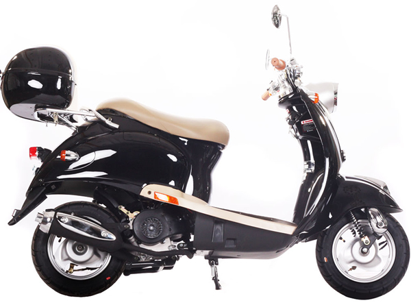 NEW Under 50cc Moped 49cc Retro Vintage Gas Scooter Motor Bike 100% ...